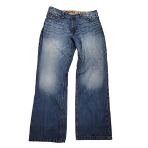 Vintage Express Blake Loose Fit Baggy Bootcut Jeans 36x32 Y2K Skater Streetwear